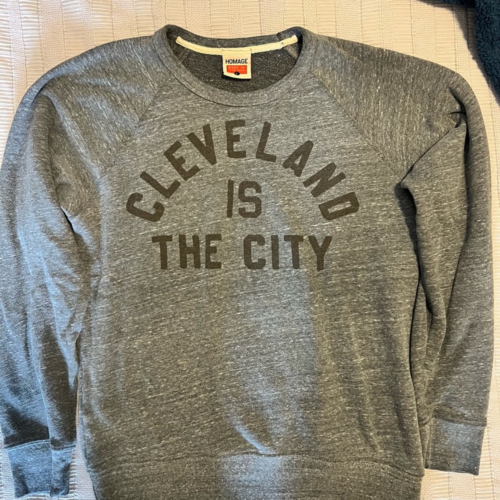 HOMAGE Gray 'Cleveland Is The City’ Crewneck Sweatshirt